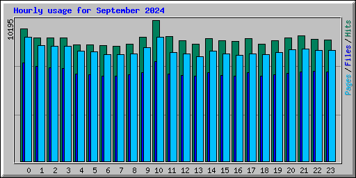 Hourly usage for September 2024